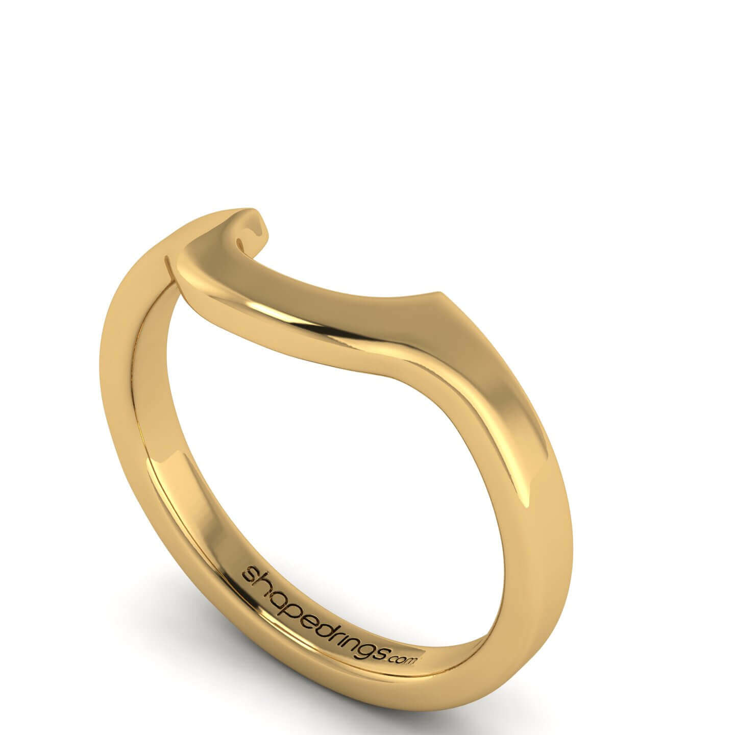 Oval Pear 3 stone_Perspective_Yellow Gold